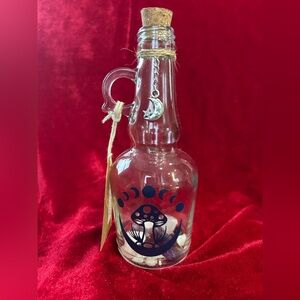 Handmade Moon Water Decanter Bottle Jar for Collection Rituals